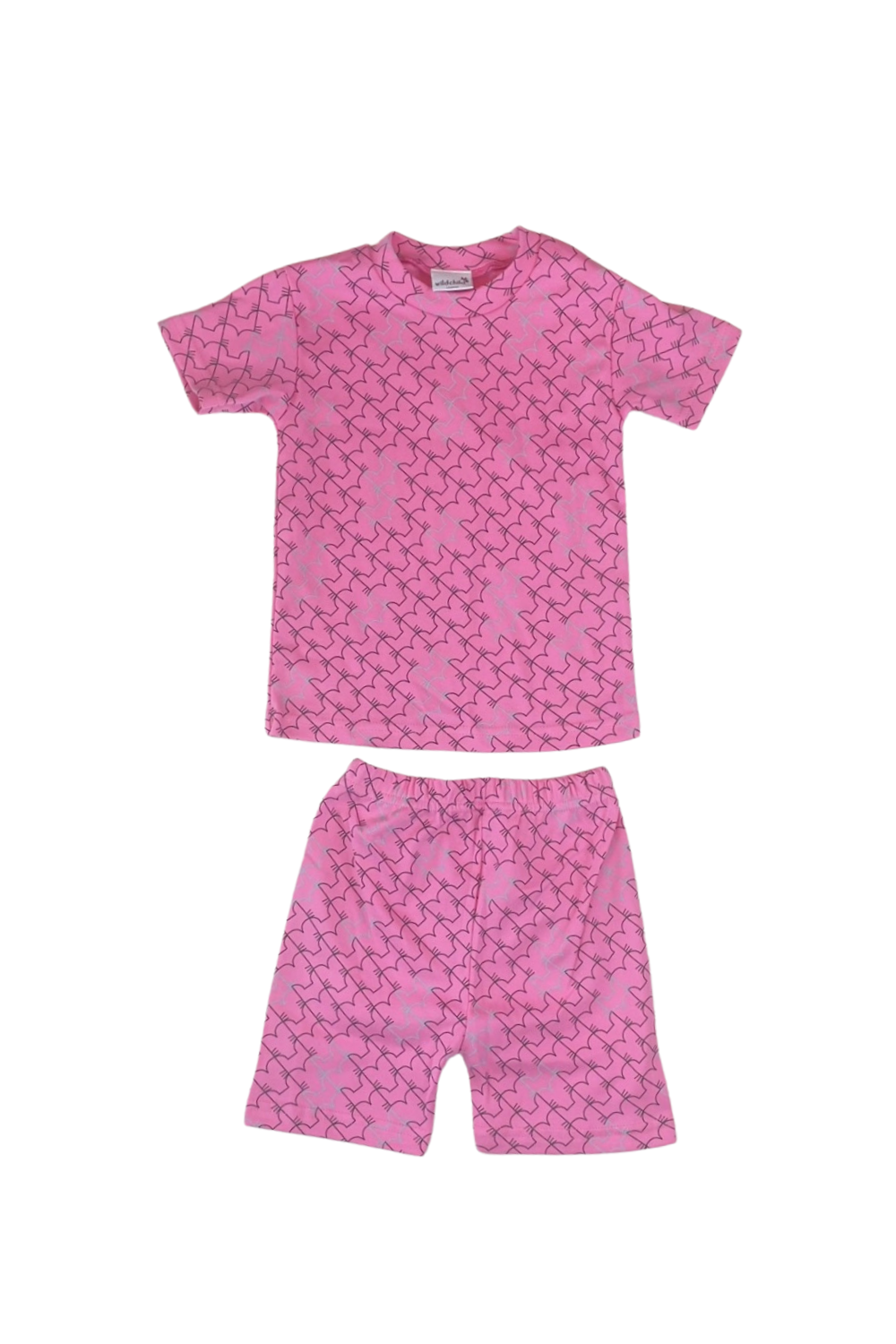 Pink Shorts and T-Shirt Set