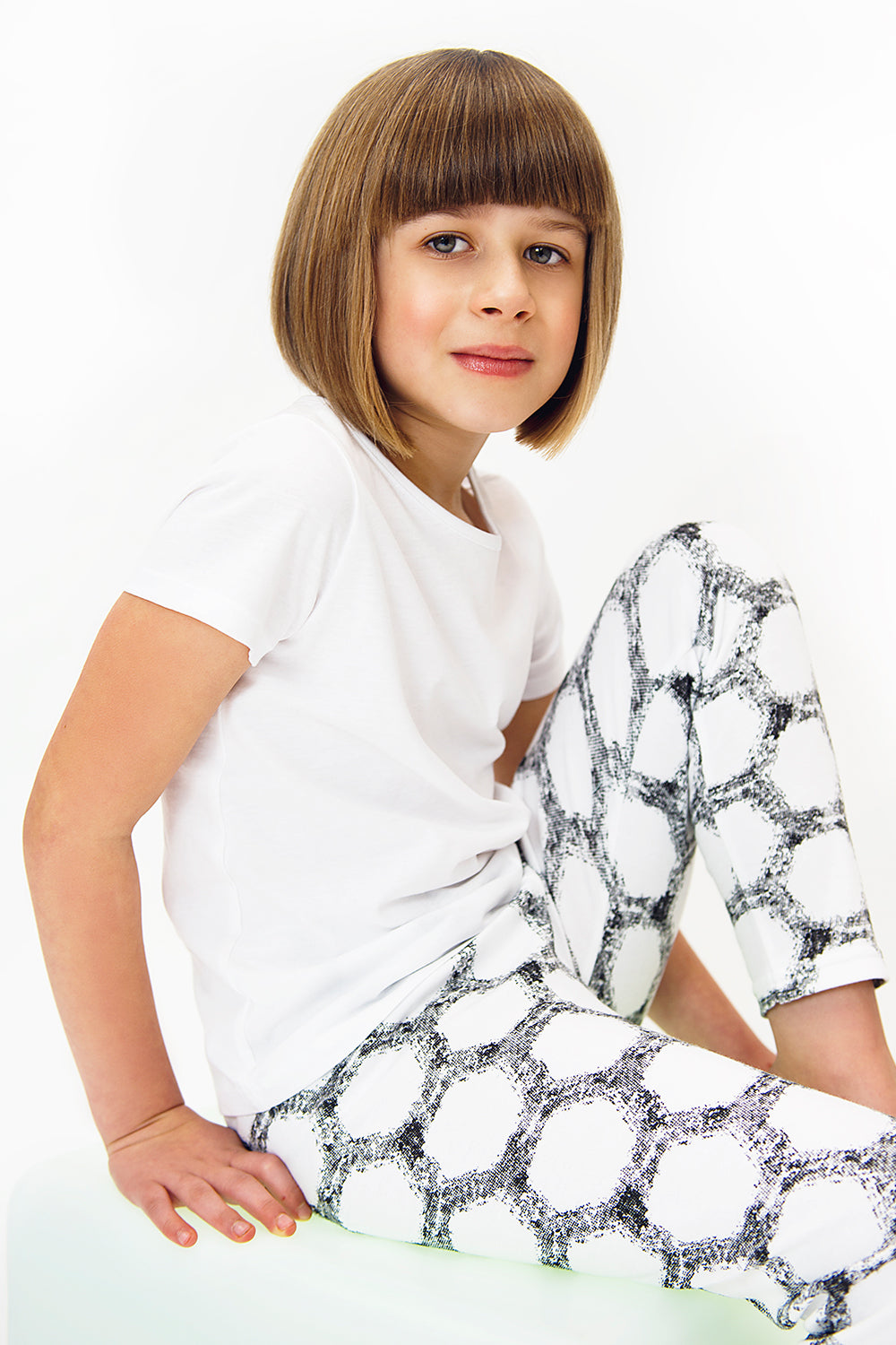 Trendy monochrome Leggings Made in Britain, Unisex