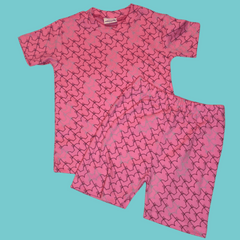 Pink Shorts and T-Shirt Set