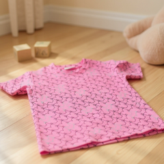 Multi-Fox Shorts & T-Shirt Set - Pink